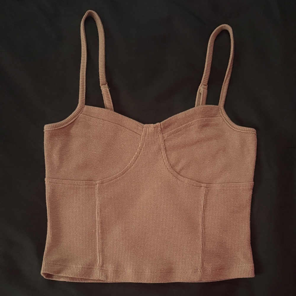 Forever 21 Tan Ribbed Top